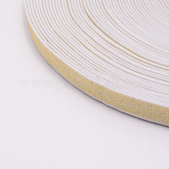 超幅広の厚手の平らなゴムバンド  ウェビング衣類縫製アクセサリー  ゴールド  15mm&nbsp;EC-WH0003-06A-01