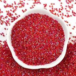 Прозрачный цвет радуги стеклянный бисер SEED-H003-12F