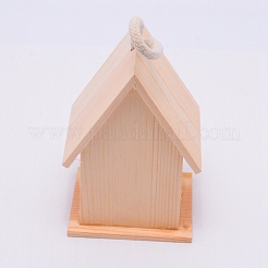 Недостроенный скворечник из натурального дерева&nbsp;HJEW-WH0007-05