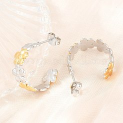 Boucles d'oreilles à tige en acier inoxydable 304 pour femmes&nbsp;SA-CBA45D5-25GP