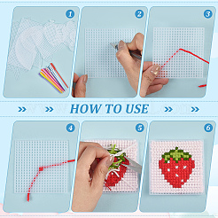 100 pz 10 stili fai da te forme di tela di plastica&nbsp;DIY-WA0001-30