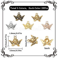 100 шт. 5 цвета подвески из сплава в тибетском стиле&nbsp;FIND-SC0005-57