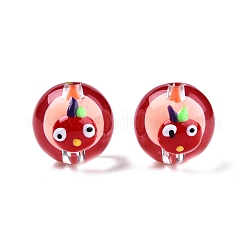 Perle di smalto acrilico trasparente&nbsp;TACR-G040-01G