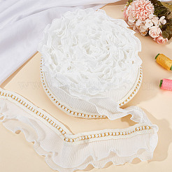 5 ярд полиэстеровой кружевной отделки с волнистым краем OCOR-DR0001-02