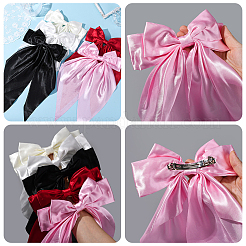 5 шт. 5-х цветные заколки-банты из полиэстера&nbsp;PHAR-SP0001-18B