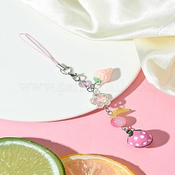 Мобильные ремни из стекла и смолы HJEW-FS00009-02