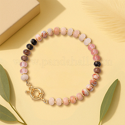 2шт. браслеты из натуральных смешанных драгоценных камней с бусинами&nbsp;BJEW-HY0002-03A
