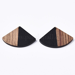 Pendentifs en résine & en bois&nbsp;RESI-S358-86B-02