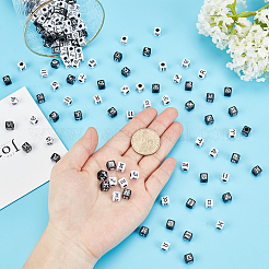 180 г 2 цвета непрозрачные акриловые бусины OACR-CA0001-04