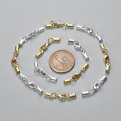 ブラスクリップはロブスタークロークラップで終わる  ジュエリーには素敵な  ミックスカラー  33x5mm  30セット / カラー  60セット /箱  梱包箱：6.4x6.3x2cm&nbsp;KK-YW0001-06