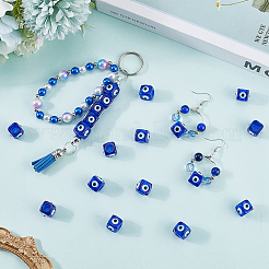 30 шт. европейские бусины от сглаза из смолы RESI-SC0006-12