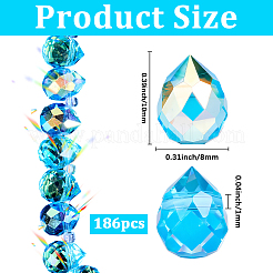 2 нить гальваника стеклянные бусины нити&nbsp;EGLA-PA0001-01A