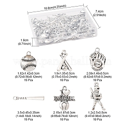 70 шт. 7 стиля подвески из сплава в тибетском стиле с посланиями&nbsp;TIBEP-FS0001-36