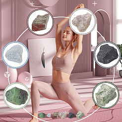 DIY-Set zur Schmuckherstellung mit gemischten Steinen und Chakra&nbsp;DIY-CA0003-69