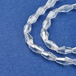 Стеклянные бусины с гальваническим покрытием &nbsp;EGLA-R020-8x4mm-13