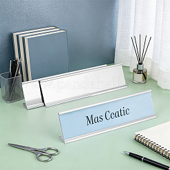 10 cadre de présentation de cartes de table en aluminium en forme de L&nbsp;ODIS-BC0001-42B