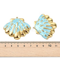 Pendenti in acciaio inossidabile smaltato Ocean 304&nbsp;STAS-T076-08E-03G