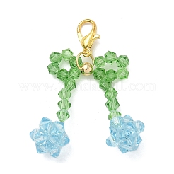 Подвески из австрийского хрусталя с имитацией вишневого стекла&nbsp;HJEW-JM04058-02