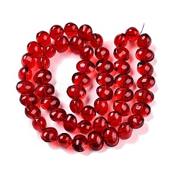 Прозрачные стеклянные бусины гальваническим пряди&nbsp;EGLA-N012-06A