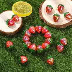 20шт 2 цвета прозрачные акриловые бусины с УФ-покрытием&nbsp;FIND-CJ0005-26