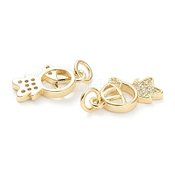 Pendentifs en laiton zircon cubique transparent&nbsp;LS-ZIRC-J041-16E