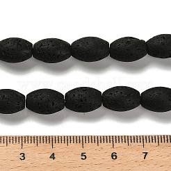 Бусы из натуральной лавы G-G175-C15-01