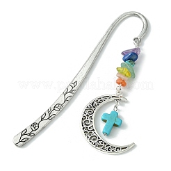 Marque-page pendentif en alliage croissant de lune&nbsp;AJEW-TA00010