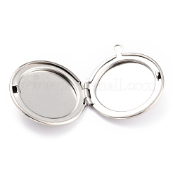 Не тускнеющие подвески-медальоны из нержавеющей стали 316 STAS-L258-003P