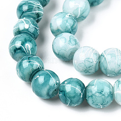 Perle tonde di vetro da trafila&nbsp;GLAD-WH0001-01-19