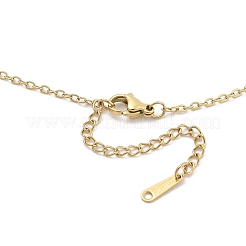 304 нержавеющая сталь звезда контур подвеска ожерелье кабель цепь&nbsp;NJEW-H044-01G