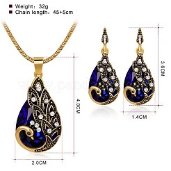 Legierung Strass-Schmuck-Sets&nbsp;FS-WG746AE-03