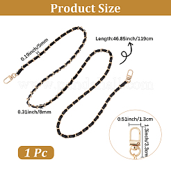 1 шт. цепные ручки для сумок из искусственной кожи и алюминия&nbsp;AJEW-CL0001-27B
