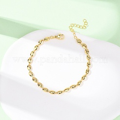 Браслеты из латунной цепочки для женщин&nbsp;BJEW-C140-08G
