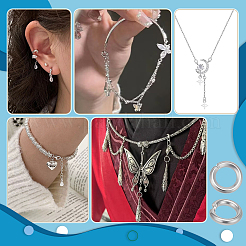 100 шт. стойка с покрытием из латуни открытые соединительные кольца&nbsp;KK-PH0013-59A