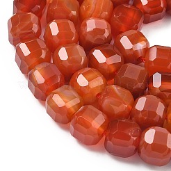 Натуральный красный агат бисер нитей&nbsp;G-C267-A09