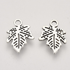 Pendentifs en alliage de style tibétain à thème automne&nbsp;LS-TIBEP-T009-16AS-RS