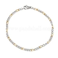 Unisex-Armbänder aus 304er Edelstahl im Figaro-Stil&nbsp;STAS-O036-23GP