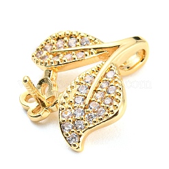 Подвески-подвески из латуни с микрокубическим цирконием KK-Q794-04A-G