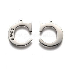 Pendentif lettre en acier inoxydable 304 résistant au ternissement&nbsp;STAS-Y006-61P-C
