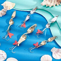 8 шт. 8 стиля рыболовных воблеров из нержавеющей стали 201 FIND-FH0003-68