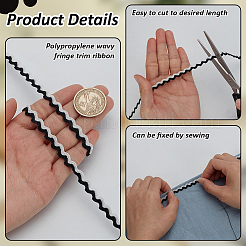 2 пачка полипропиленовой волнистой бахромчатой ленты&nbsp;OCOR-FG0003-05D