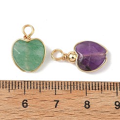 10pcs 5 Arten natürliche gemischte Edelsteinanhänger&nbsp;PALLOY-JF05912