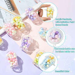 10 шт. подвески из непрозрачного акрила в виде чашки с молоком&nbsp;OACR-CJ0002-34