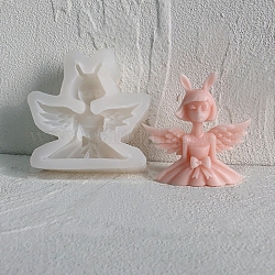 天使と妖精のキャンドルシリコンモールド  香りのよいキャンドル作りに  天使と妖精  8.5x8.5x2.75cm