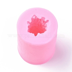 Stampi per candele fiore rosa 3d fai da te, stampi in silicone, per la produzione di sapone per candele di cera d'api fatta in casa, roso, 65.5x43mm