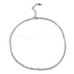 304 collar de cadena de eslabones Boston de acero inoxidable., color acero inoxidable, 16~16-1/8 pulgada (40.8~41 cm)