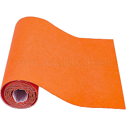 BENECREAT 15.7x78.7(40cmx2m) Self-Adhesive Felt Fabric Orange Shelf Liner for DIY Costume Making and Jewelry Drawer Box Fabric Stick, 1mm Thick