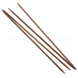 Agujas de tejer de bambú de doble punta (dpns), Perú, 250x4 mm, 4 unidades / bolsa