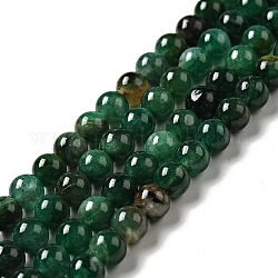 Natural Emerald Quartz Beads Strands, Round, 8.5mm, Hole: 1mm, about 49pcs/strand, 15.55''(39.5cm)