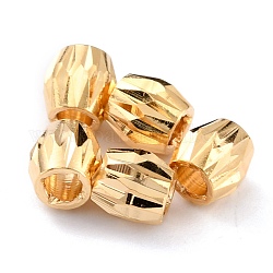 Perline in ottone, placcato di lunga durata, bicono, vero placcato oro 24k, 4mm, Foro: 1.8 mm